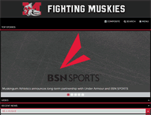 Tablet Screenshot of fightingmuskies.com